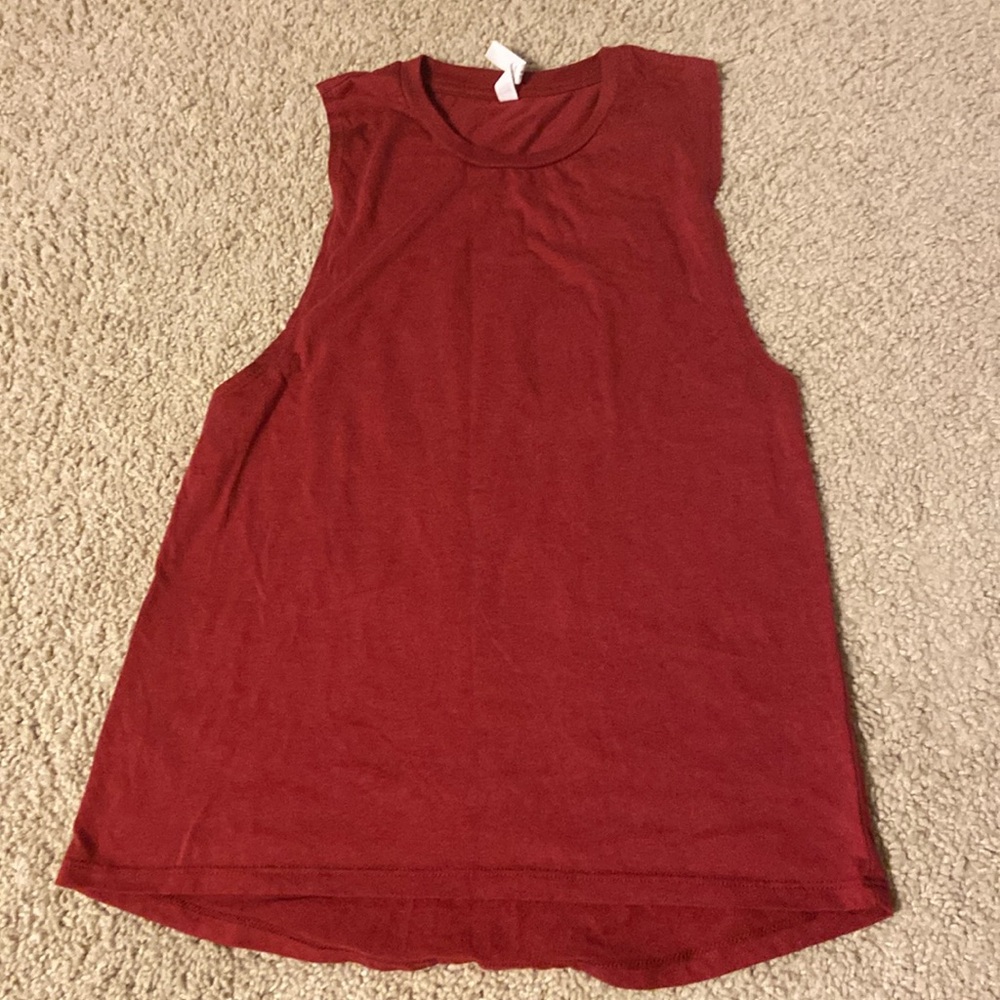 Red tank top